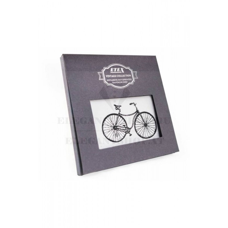  Mintás zsebkendő  díszdobozban - Bicikli Pamut zsebkendő
